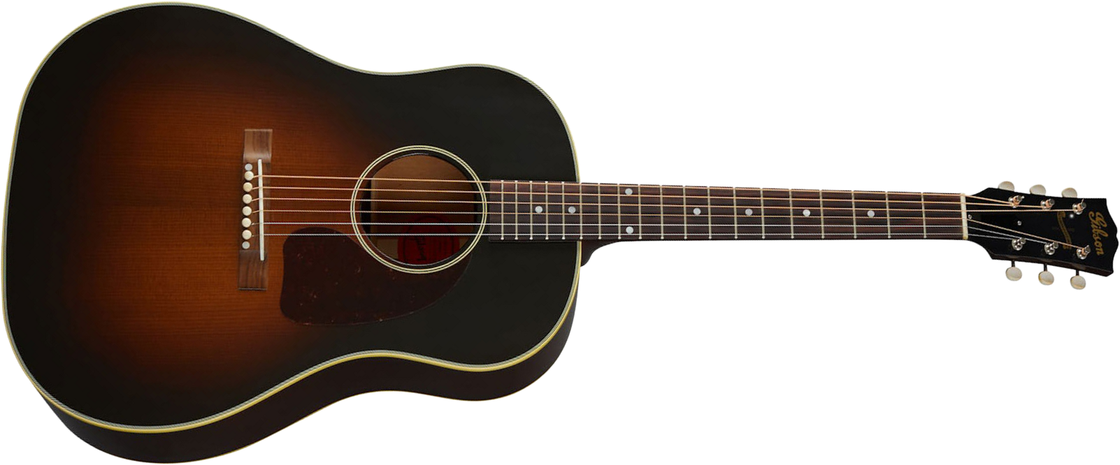 Gibson Custom Shop Historic J-45 1942 Banner Dreadnought Epicea Acajou Rw - Vos Vintage Sunburst - Guitare Acoustique - Main picture