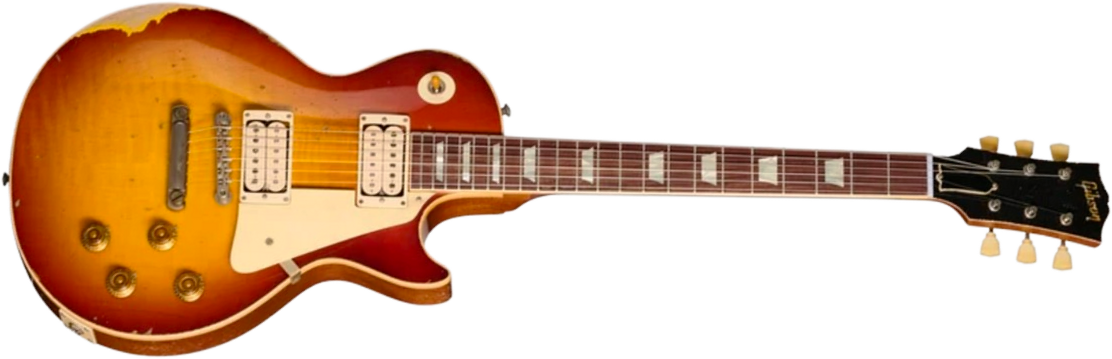 Gibson Custom Shop Les Paul 1957 Reissue Le Ltd 2h Ht Rw - Murphy Lab Ultra Heavy Aged Refin Burst - Guitare Électrique Single Cut - Main picture