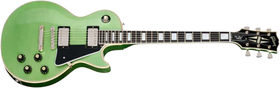 Gibson Custom Shop Les Paul Custom 1968 Reissue 2h Ht Eb - Murphy Lab Aged Jade Green - Guitare Électrique Single Cut - Main picture