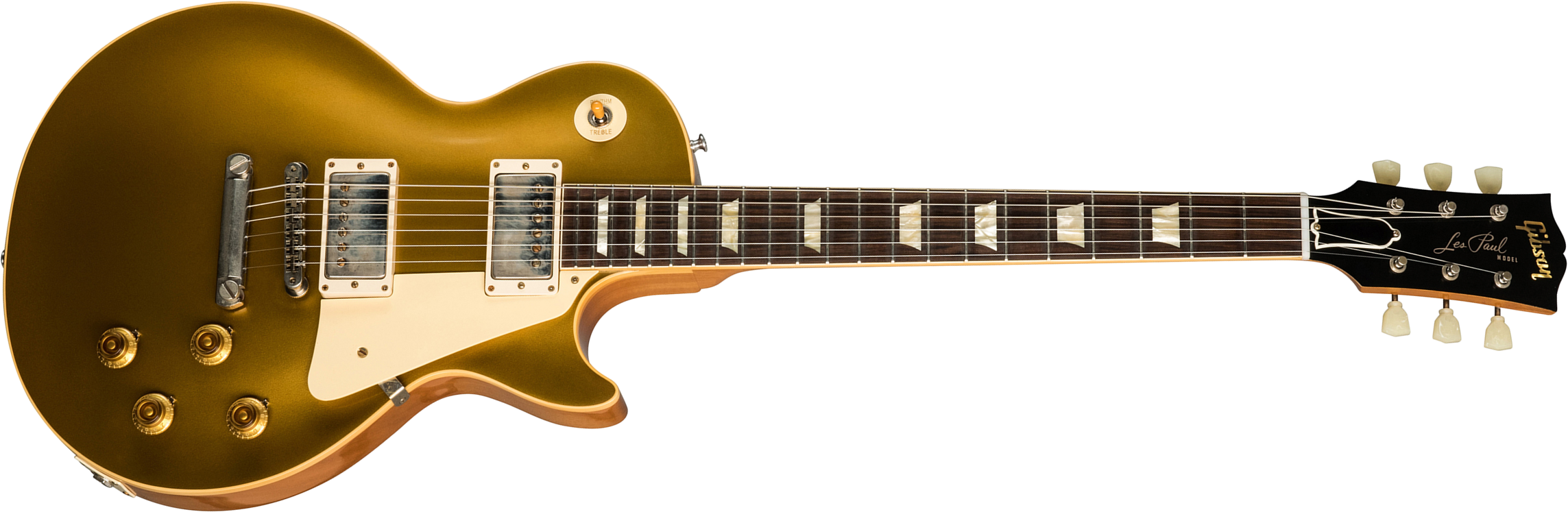 Gibson Custom Shop Les Paul Goldtop 1957 Reissue 2019 2h Ht Rw - Vos Double Gold - Guitare Électrique Single Cut - Main picture