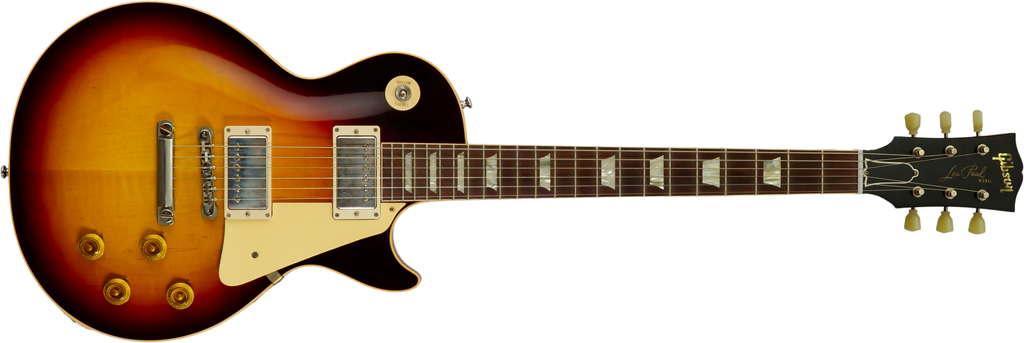 Gibson Custom Shop Les Paul Standard 1958 Reissue 2h Th Rw #831395 - Murphy Lab Ultra Light Aged Bourbon Burst - Guitare Électrique Single Cut - Main 