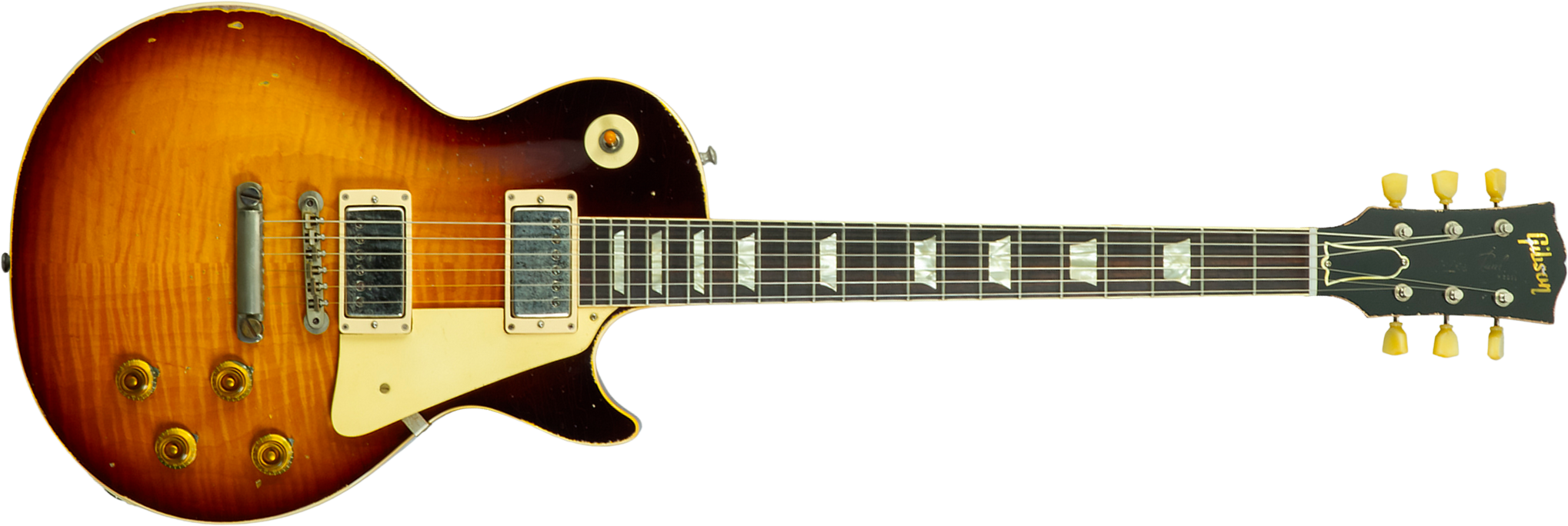 Gibson Custom Shop Les Paul Standard 1959 2h Ht Rw #961232 - Murphy Lab Aged Tobacco Sunburst - Guitare Électrique Single Cut - Main picture