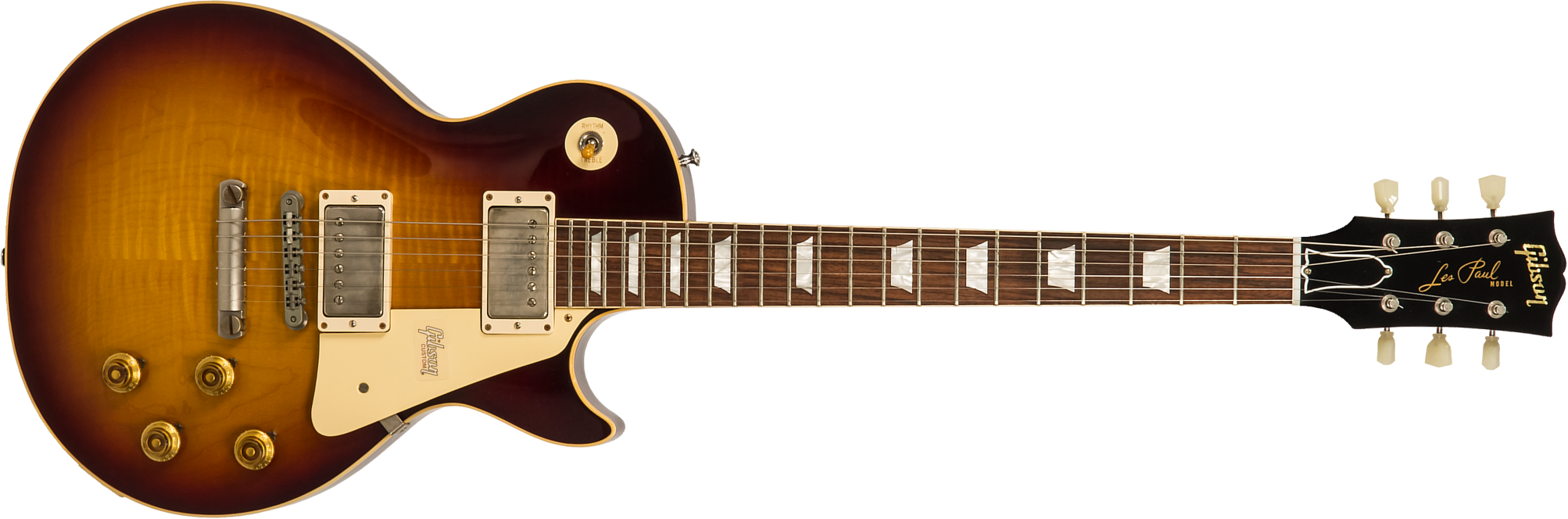 Gibson Custom Shop Les Paul Standard Burstdriver 2h Ht Rw #871301 - Vos Havana Fade - Guitare Électrique Single Cut - Main picture