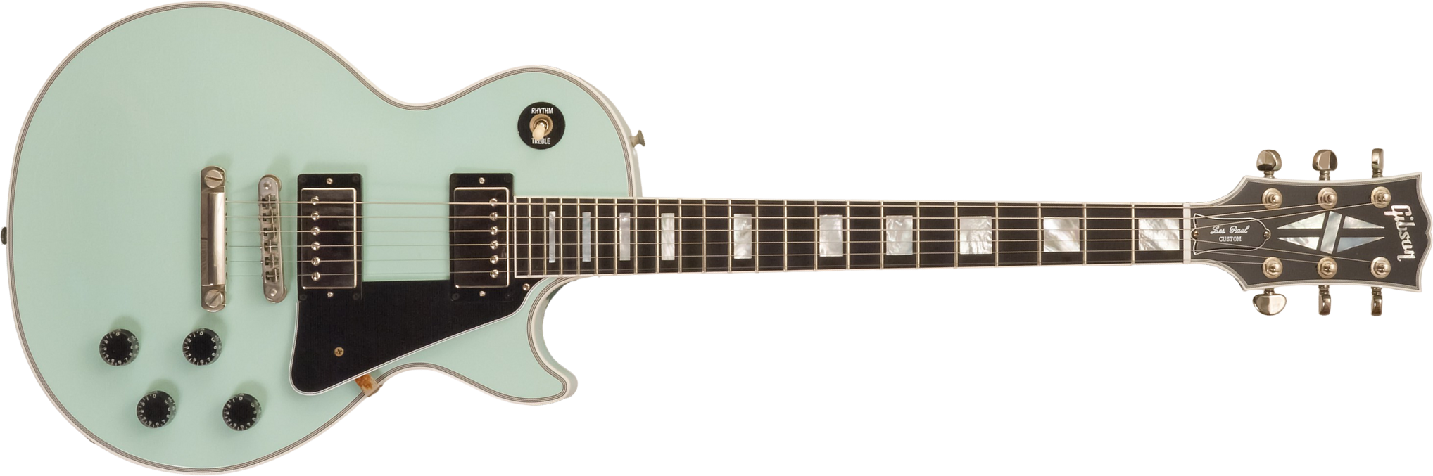 Gibson Custom Shop M2m Les Paul Custom 2h Ht Eb #cs501799 - Murphy Lab Aged Kerry Green - Guitare Électrique Single Cut - Main picture