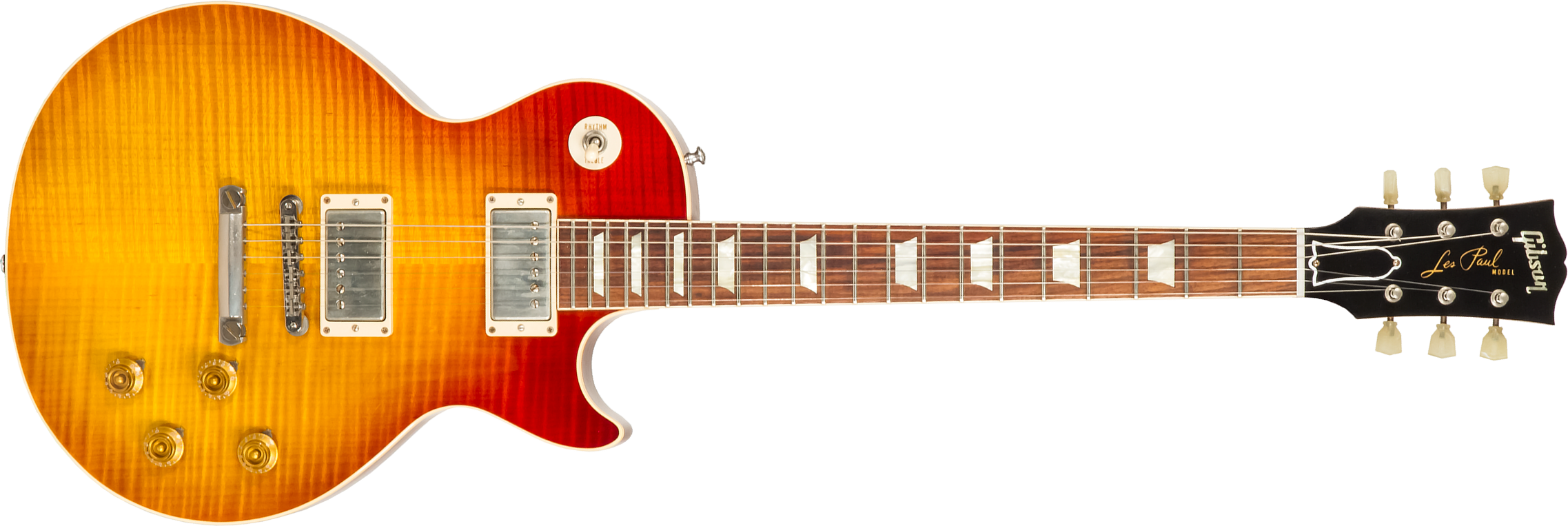 Gibson Custom Shop M2m Les Paul Standard 1959 2h Ht Rw #93133 - Vos Amber Burst - Guitare Électrique Single Cut - Main picture