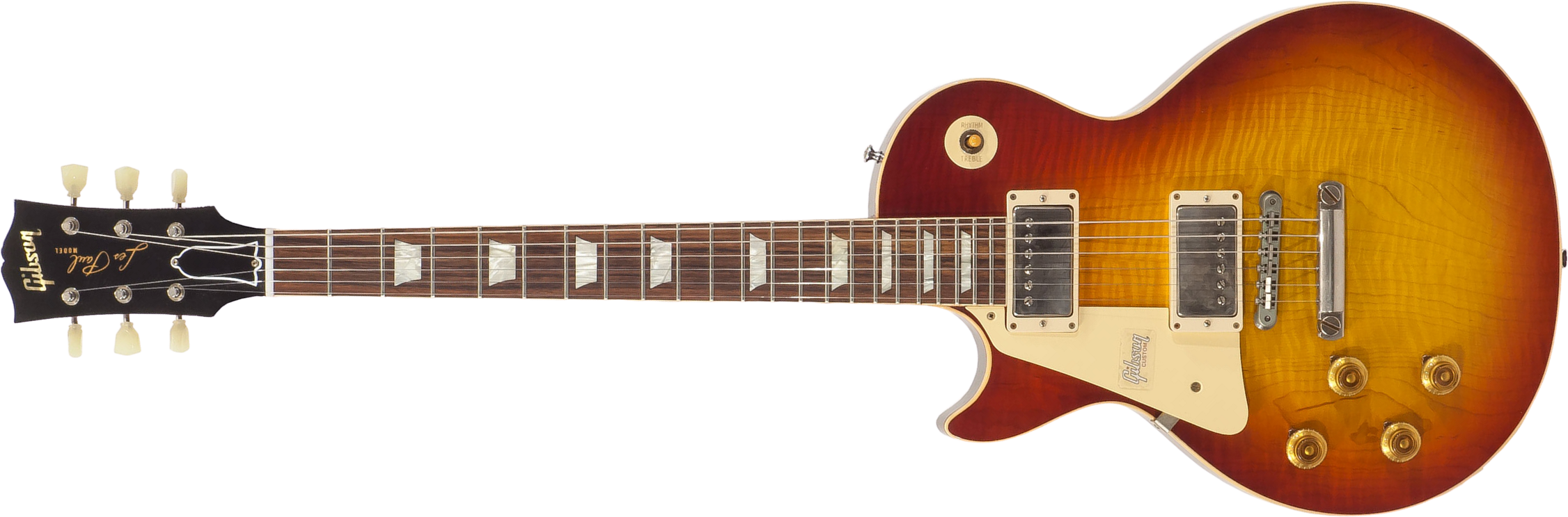 Gibson Custom Shop M2m Les Paul Standard 1959 Lh Gaucher Ltd 2h Ht Rw #971610 - Vos Washed Cherry - Guitare Électrique Gaucher - Main picture