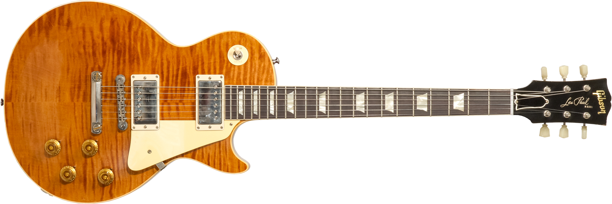 Gibson Custom Shop M2m Les Paul Standard 1959 Reissue 2h Ht Rw #932121 - Murphy Lab Light Aged Mojave Burst - Guitare Électrique Single Cut - Main pic