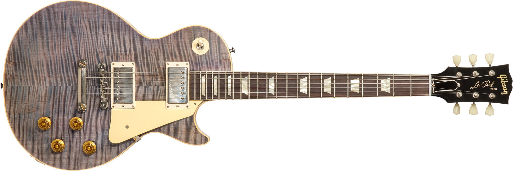 Gibson Custom Shop M2m Les Paul Standard 1959 Reissue 2h Ht Rw #932161 - Murphy Lab Ultra Light Aged Ocean Blue - Guitare Électrique Single Cut - Main