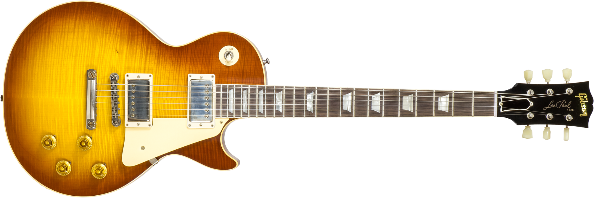 Gibson Custom Shop M2m Les Paul Standard 1959 Reissue 2h Ht Rw #934307 - Murphy Lab Ultra Light Aged Iced Tea Burst - Guitare Électrique Single Cut - 