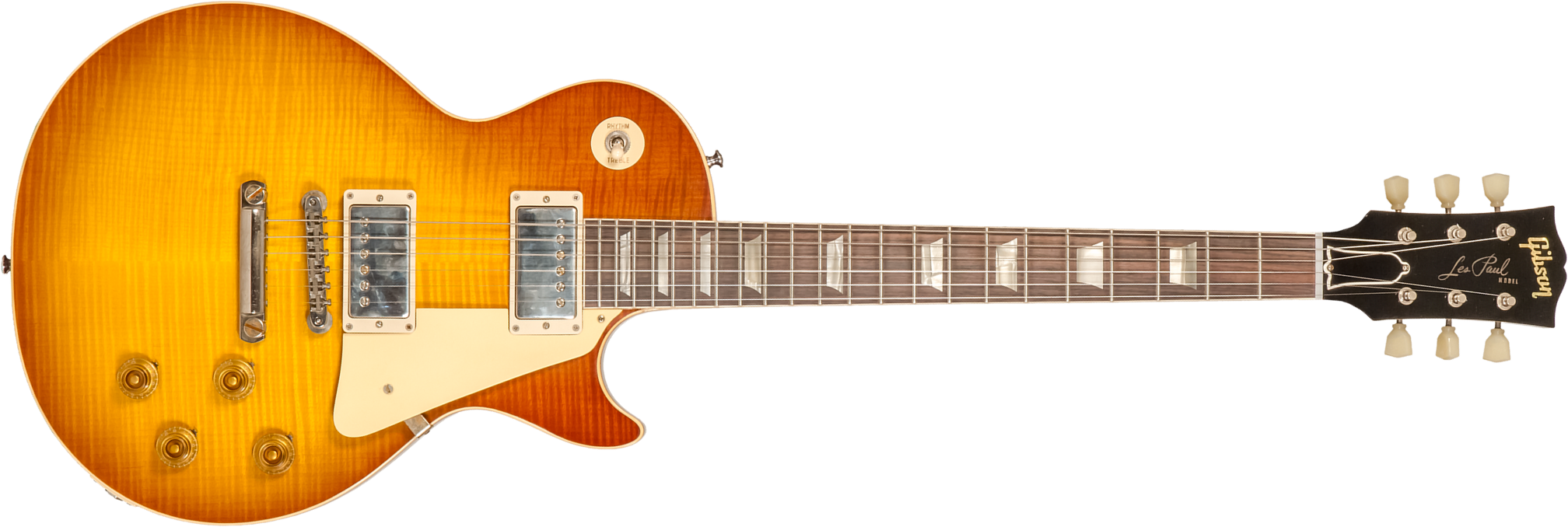 Gibson Custom Shop M2m Les Paul Standard 1959 Reissue 2h Ht Rw #934372 - Murphy Lab Ultra Light Aged Sunrise Teaburst - Guitare Électrique Single Cut 