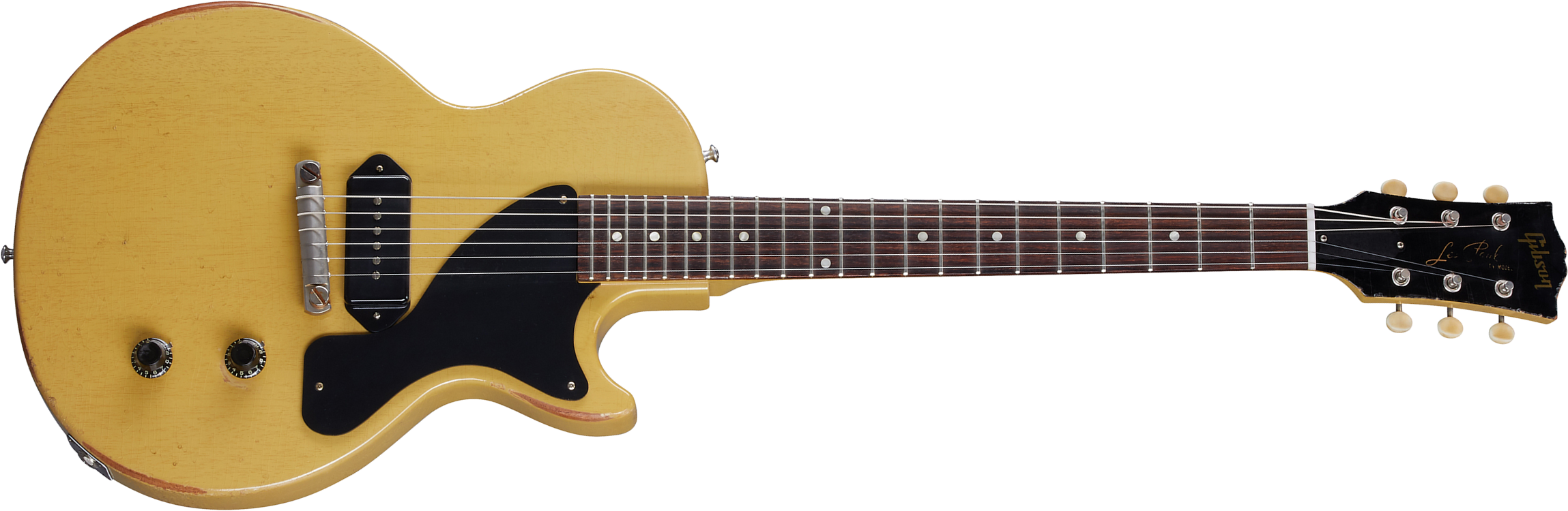 Gibson Custom Shop Murphy Lab Les Paul Junior Single Cut 1957 Reissue P90 Ht Rw - Heavy Aged Tv Yellow - Guitare Électrique Single Cut - Main picture