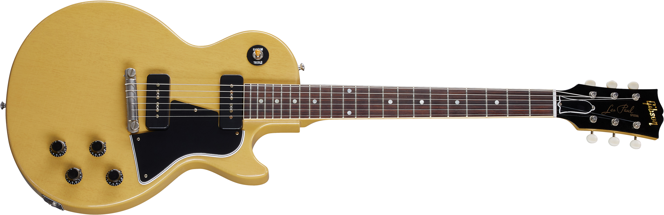 Gibson Custom Shop Murphy Lab Les Paul Special Single Cut 1957 Reissue 2p90 Ht Rw - Ultra Light Aged Tv Yellow - Guitare Électrique Single Cut - Main 