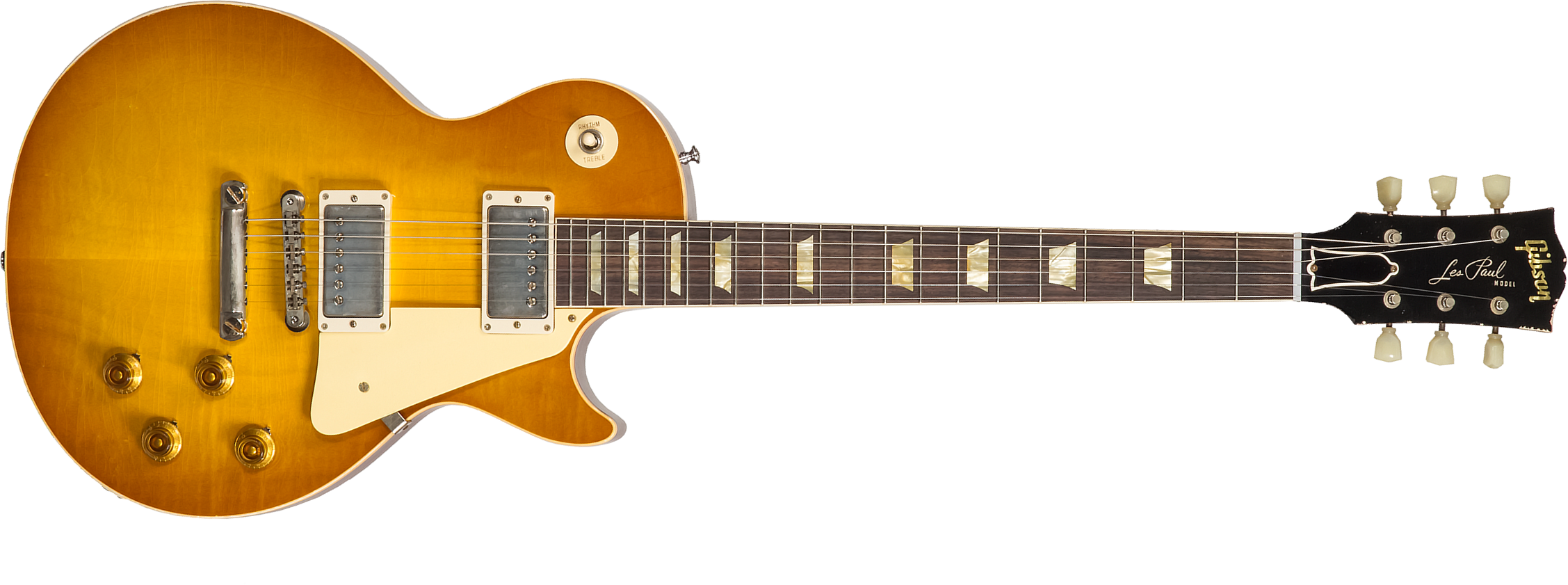 Gibson Custom Shop Murphy Lab Les Paul Standard 1958 Reissue 2h Ht Rw #821279 - Light Aged Lemon Burst - Guitare Électrique Single Cut - Main picture