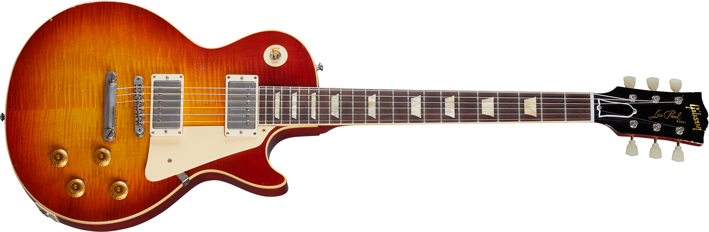 Gibson Custom Shop Murphy Lab Les Paul Standard 1959 Reissue 2h Ht Rw - Light Aged Cherry Tea Burst - Guitare Électrique Single Cut - Main picture