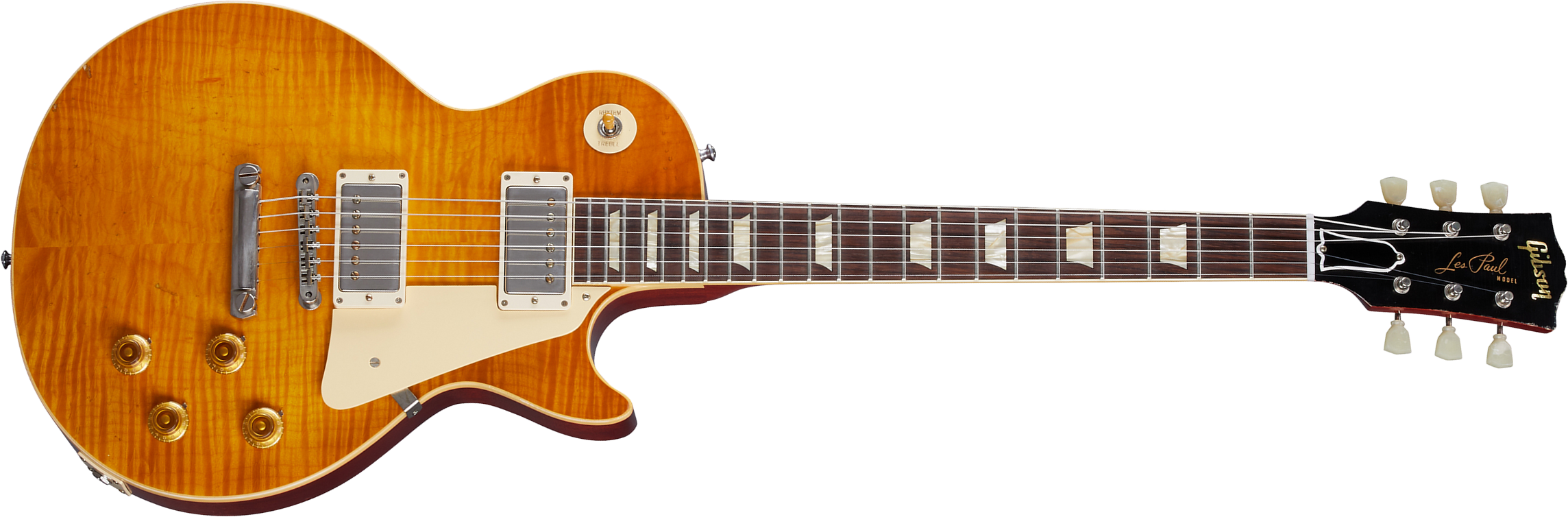 Gibson Custom Shop Murphy Lab Les Paul Standard 1959 Reissue 2h Ht Rw - Light Aged Dirty Lemon - Guitare Électrique Single Cut - Main picture