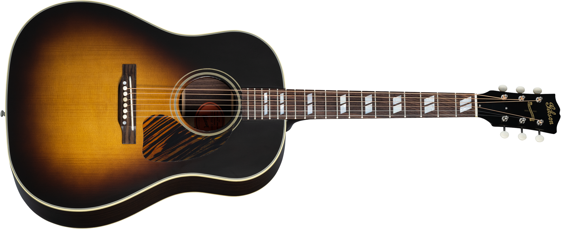 Gibson Custom Shop Southern Jumbo 1942 Banner Historic Dreadnought Rs Epicea Palissandre Rw - Vos Vintage Sunburst - Guitare Acoustique - Main picture