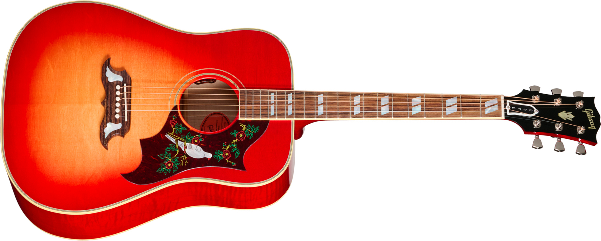 Gibson Dove Original (baggs Hifi Dna) Dreadnought Epicea Erable Rw - Vintage Cherry Sunburst - Guitare Folk - Main picture