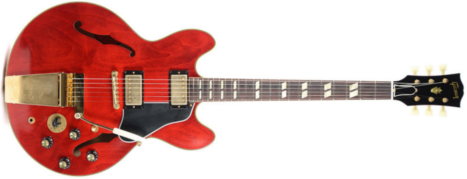 Gibson Es-345tdc 1964 Maestro 2016 - Vos, Sixties Cherry - Guitare Électrique 1/2 Caisse - Main picture