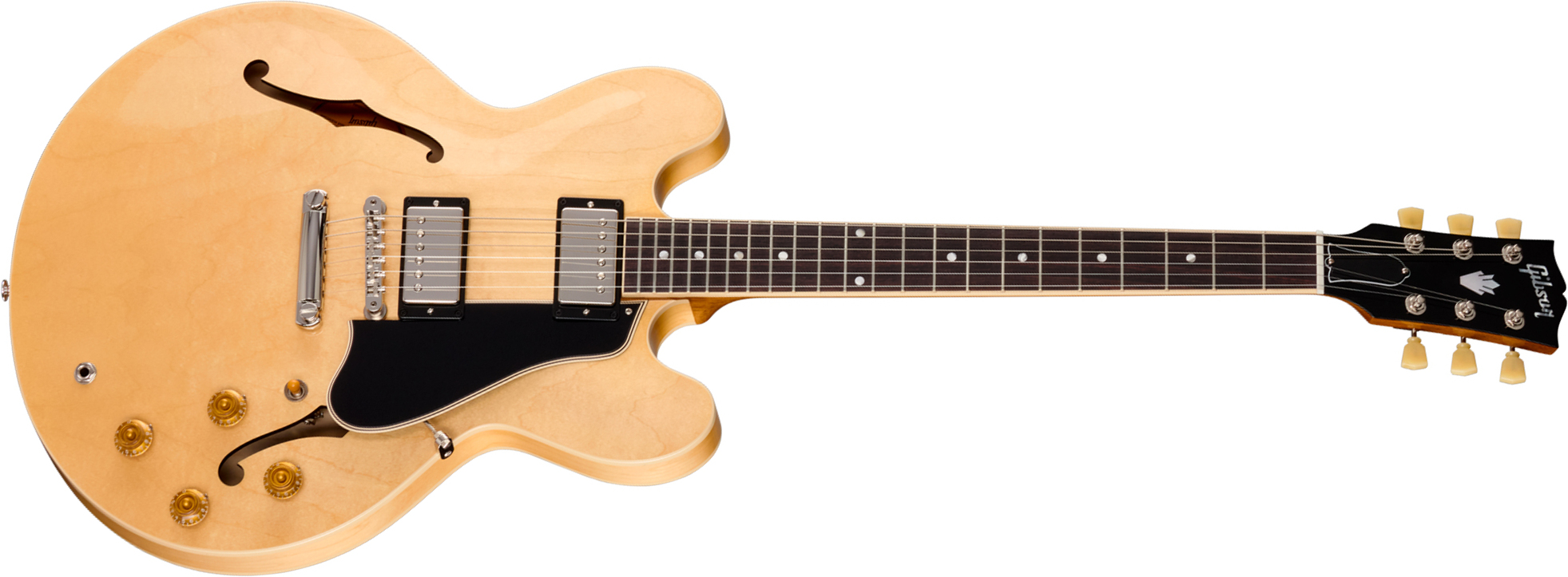Gibson Es335 50s Usa 2h Ht Rw - Vintage Natural - Guitare Électrique 1/2 Caisse - Main picture