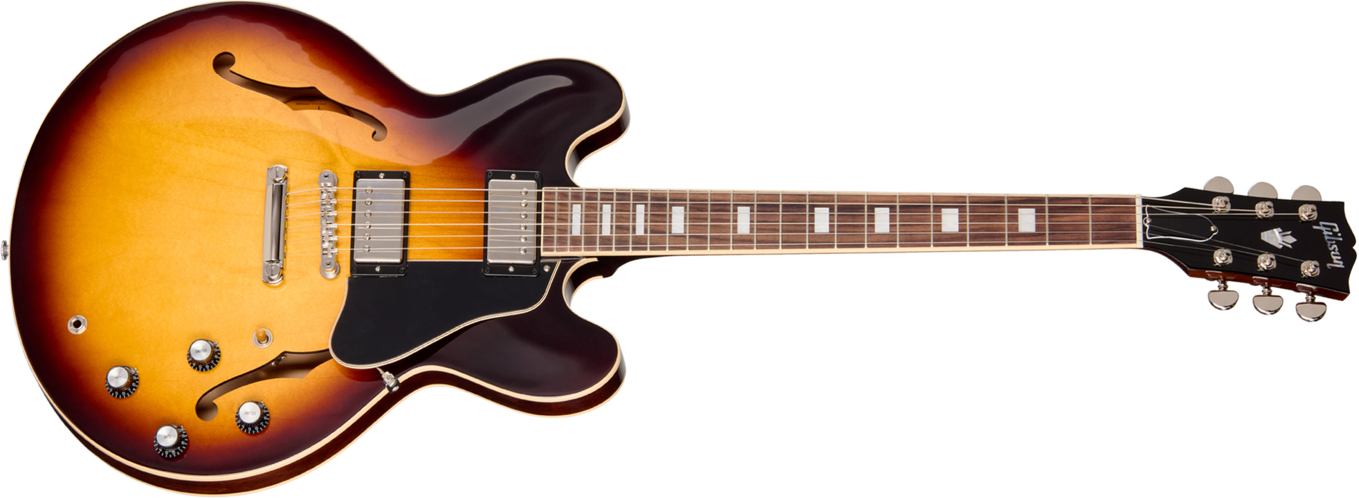 Gibson Es335 60s Usa 2h Ht Rw - Vintage Burst - Guitare Électrique 1/2 Caisse - Main picture