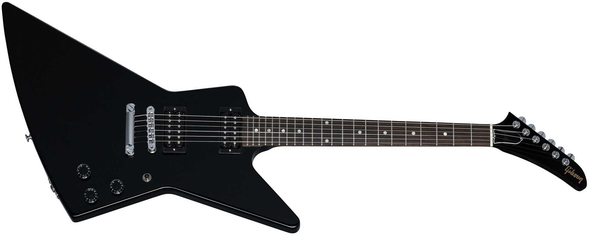 Gibson Explorer 80s 2h Ht Rw - Ebony - Guitare Électrique MÉtal - Main picture