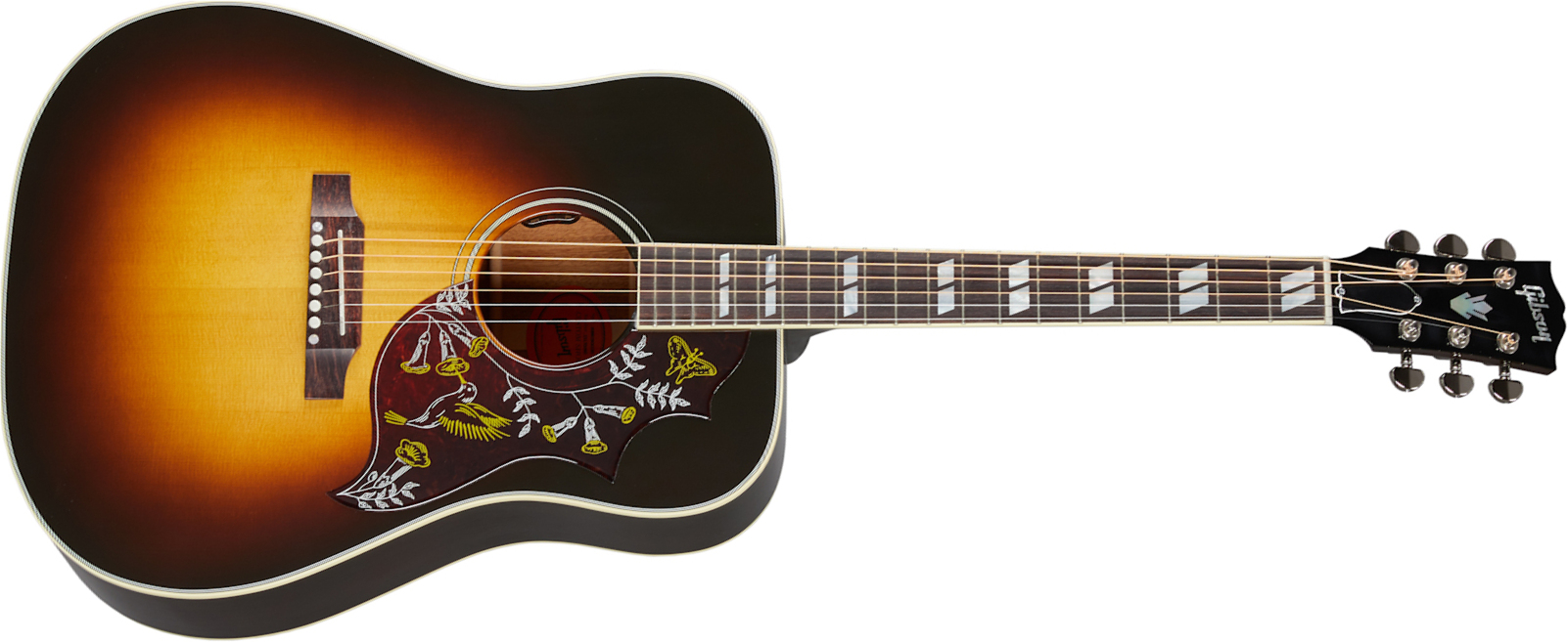 Gibson Hummingbird Standard (baggs Hifi Dna) Dreadnought Epicea Acajou Rw - Vintage Sunburst - Guitare Folk - Main picture