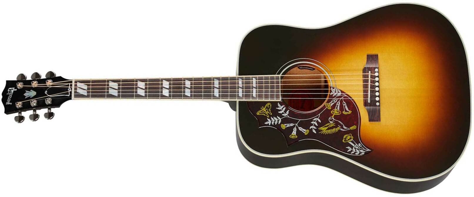 Gibson Hummingbird Standard Modern Lh Dreadnought Gaucher Epicea Acajou Rw - Vintage Sunburst - Guitare Folk Gaucher - Main picture