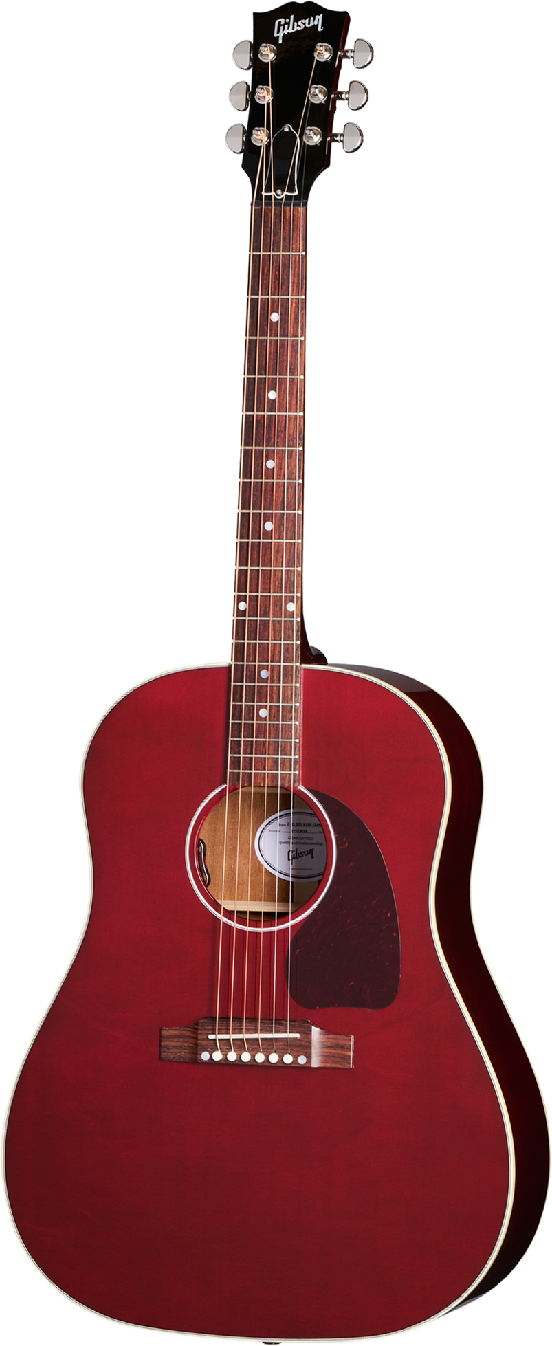 Gibson J45 Standard Modern Dreadnought Epicea Acajou Rw - Wine Red - Guitare Folk - Main picture