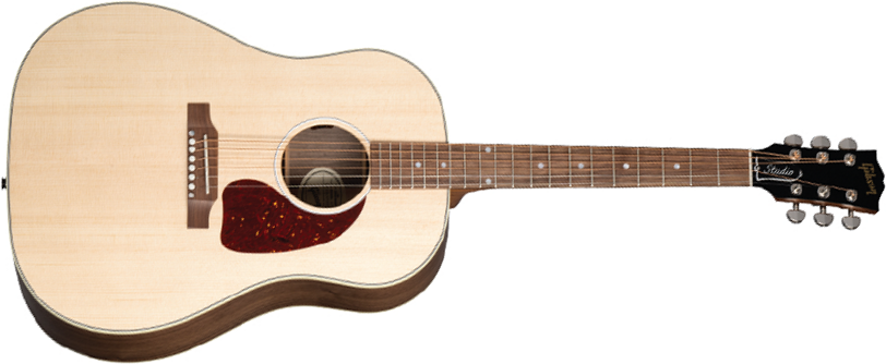 Gibson J-45 Studio Walnut Modern 2024 Dreadnought Epicea Noyer Noy - Satin Natural - Guitare Folk - Main picture