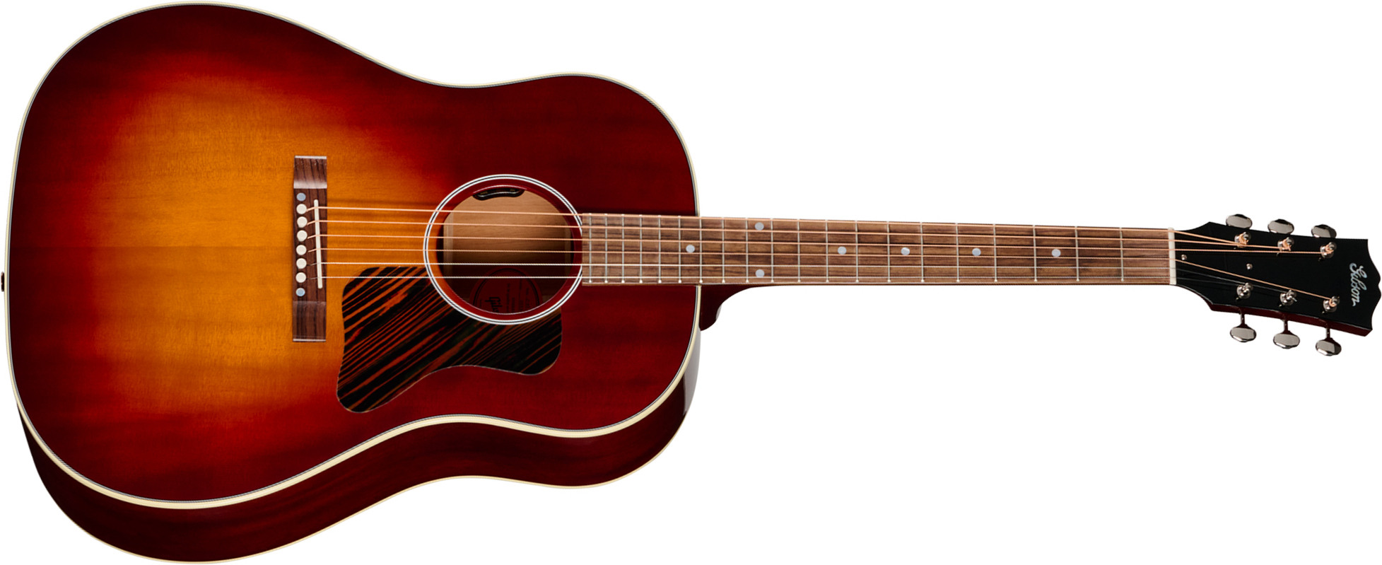 Gibson J45 50s Original (baggs Hifi Dna) Dreadnought Epicea Acajou Rw - Autumn Burst - Guitare Folk - Main picture