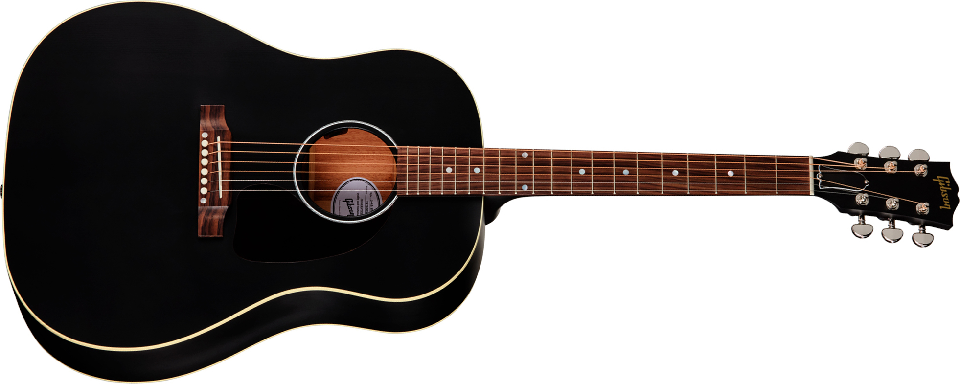 Gibson J45 Special Dreadnought Cbd Epicea Acajou Rw - Satin Ebony - Guitare Folk - Main picture
