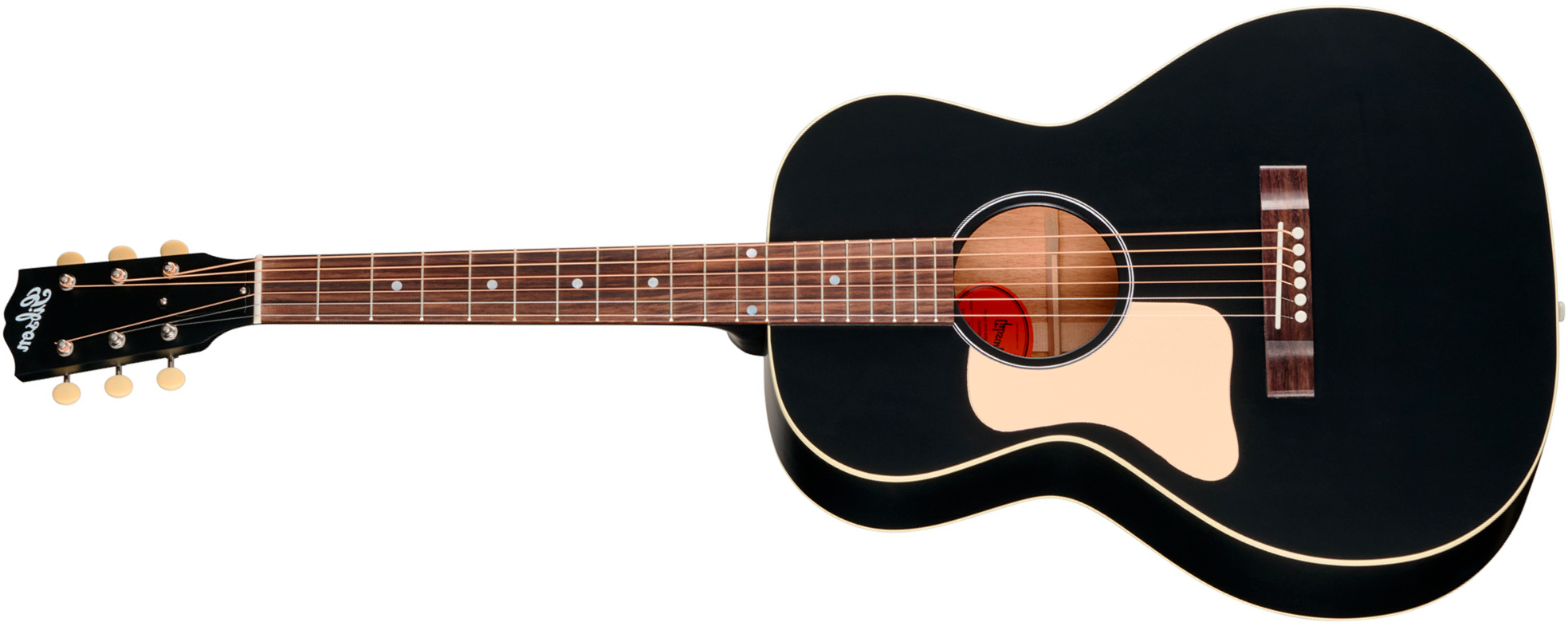 Gibson L00 Century 12-fret Lh Parlor Shsc Gaucher Epicea Acajou Rw - Ebony Satin - Guitare Folk - Main picture