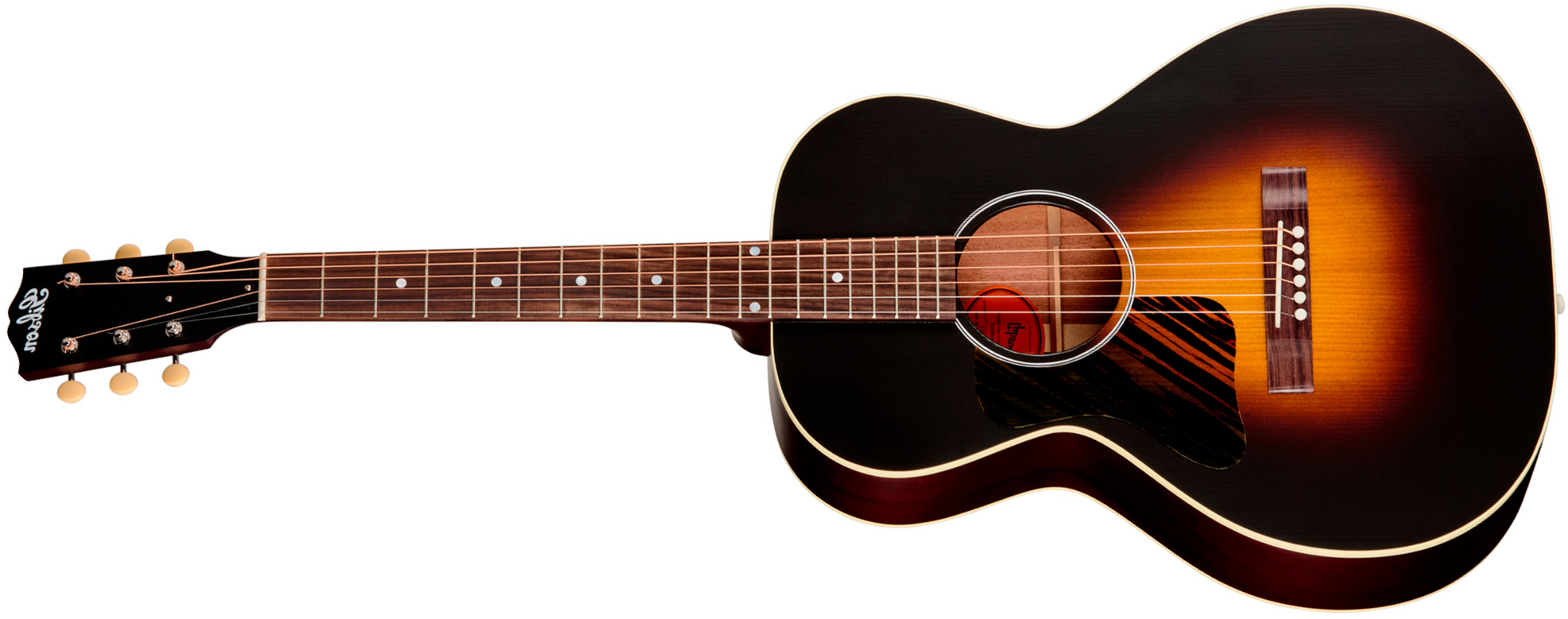 Gibson L00 Century 12-fret Lh Parlor Shsc Gaucher Epicea Acajou Rw - Vintage Sunburst Satin - Guitare Folk - Main picture