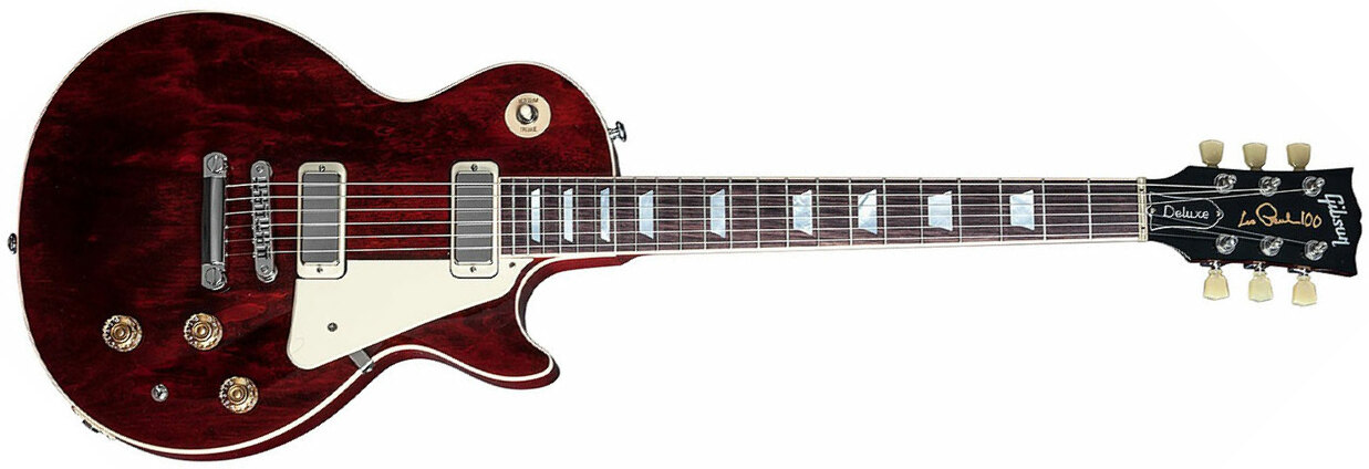 Gibson Les Paul Deluxe 2015 Ch - Wine Red - Guitare Électrique Single Cut - Main picture