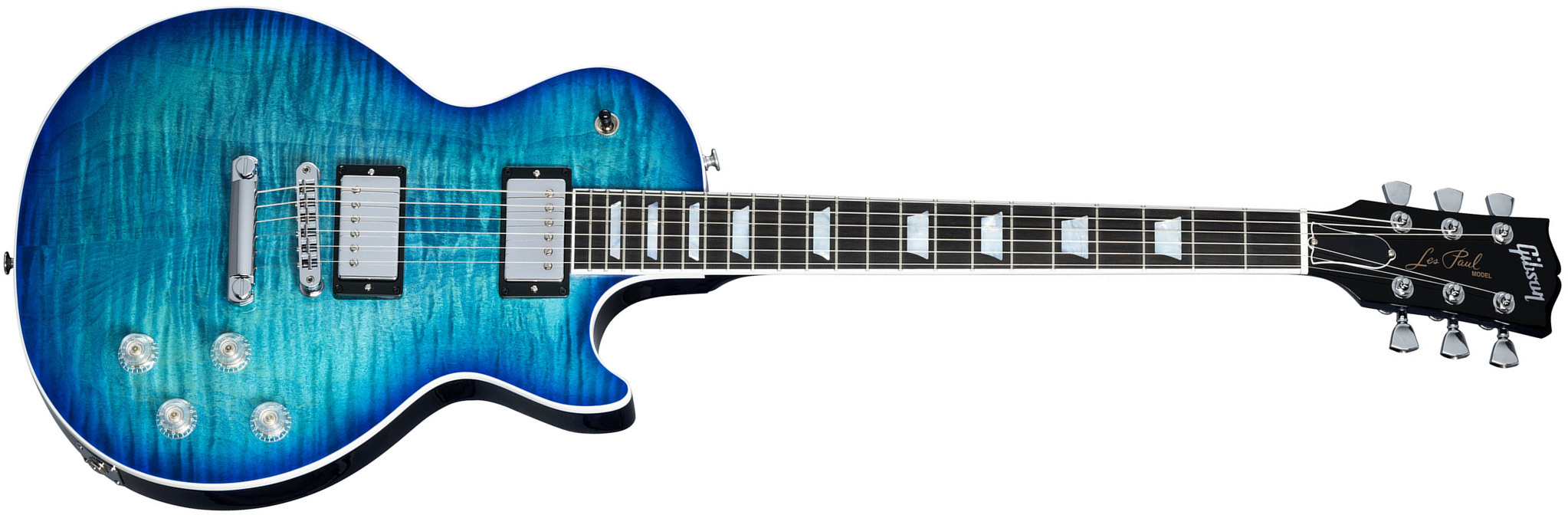 Gibson Les Paul Modern Figured 2h Ht Rw - Cobalt Burst - Guitare Électrique Single Cut - Main picture