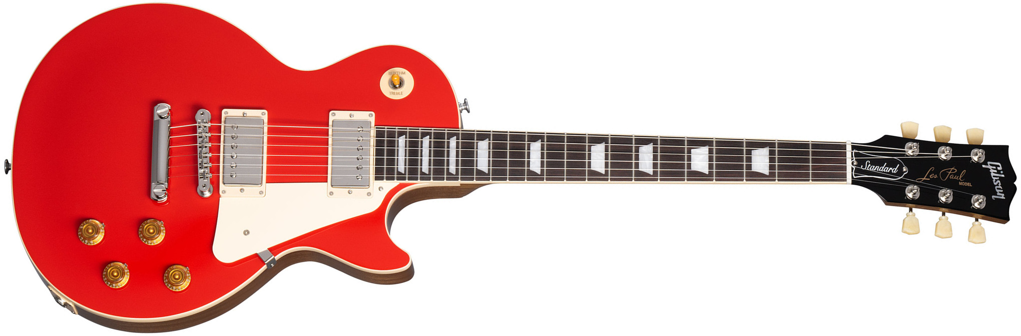 Gibson Les Paul Standard 50s Plain Top Custom Color 2h Ht Rw - Cardinal Red - Guitare Électrique Single Cut - Main picture