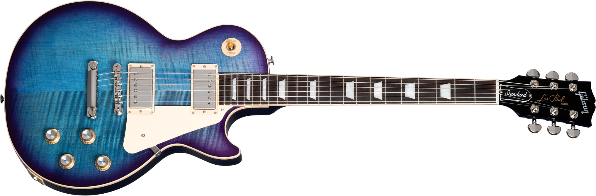 Gibson Les Paul Standard 60s Figured Original 2h Ht Rw - Blueberry Burst - Guitare Électrique Single Cut - Main picture