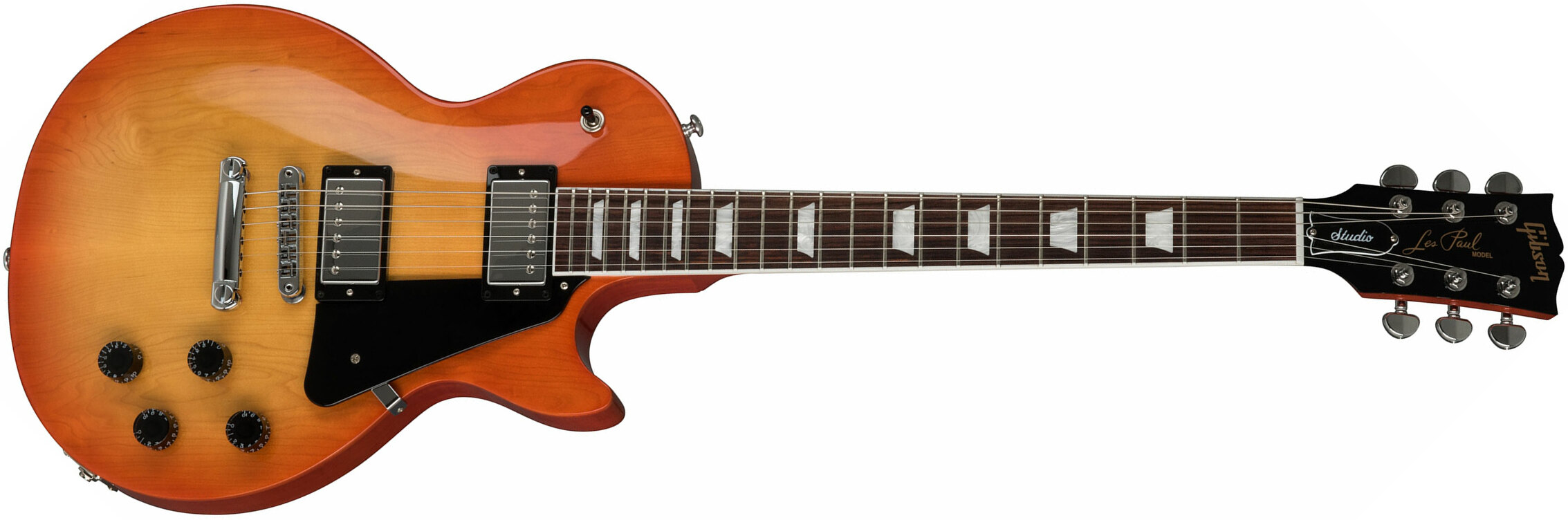 Gibson Les Paul Studio 2019 Hh Ht Rw - Tangerine Burst - Guitare Électrique Single Cut - Main picture