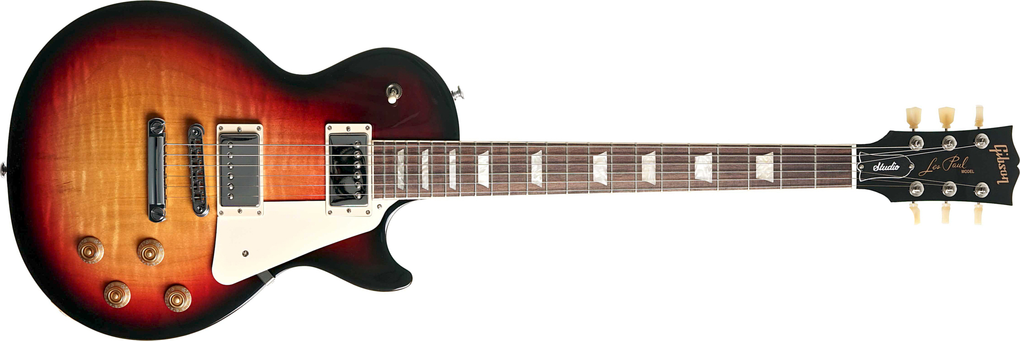 Gibson Les Paul Studio Figured Top Modern Usa 2h Ht Rw - Triburst - Guitare Électrique Single Cut - Main picture