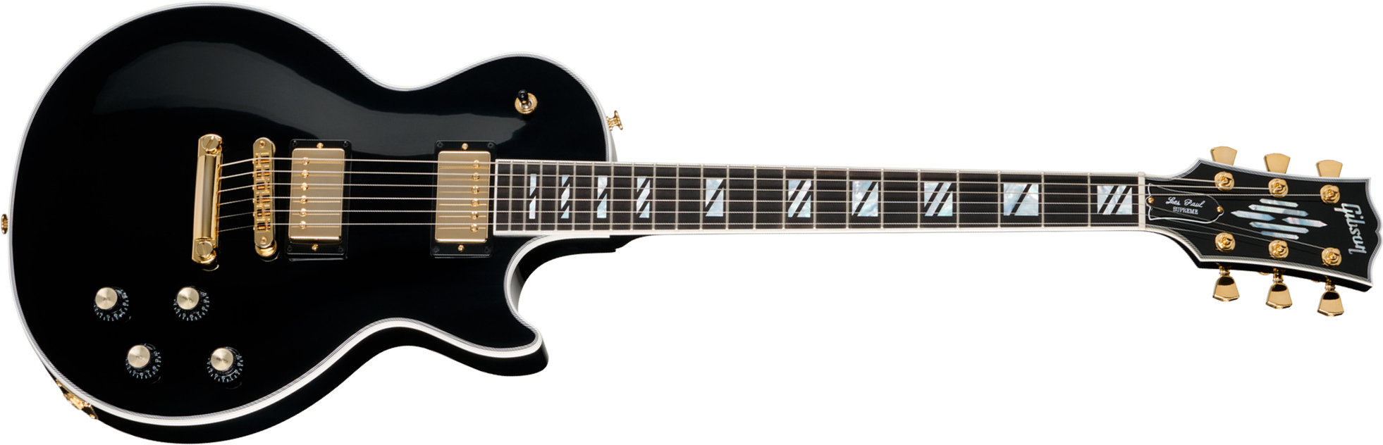 Gibson Les Paul Supreme Modern 2h Ht Eb - Ebony - Guitare Électrique Single Cut - Main picture