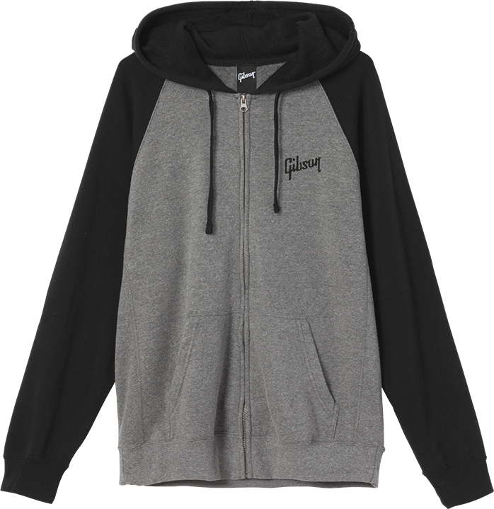 Gibson Logo Full-zip Hoodie X-large Grey - Sweat-shirt - Main picture