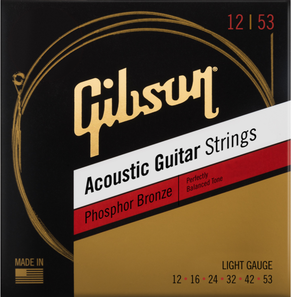 Gibson Sag-pb12 Phosphor Bronze Acoustic Guitar Light 12-53 - Cordes Guitare Acoustique - Main picture