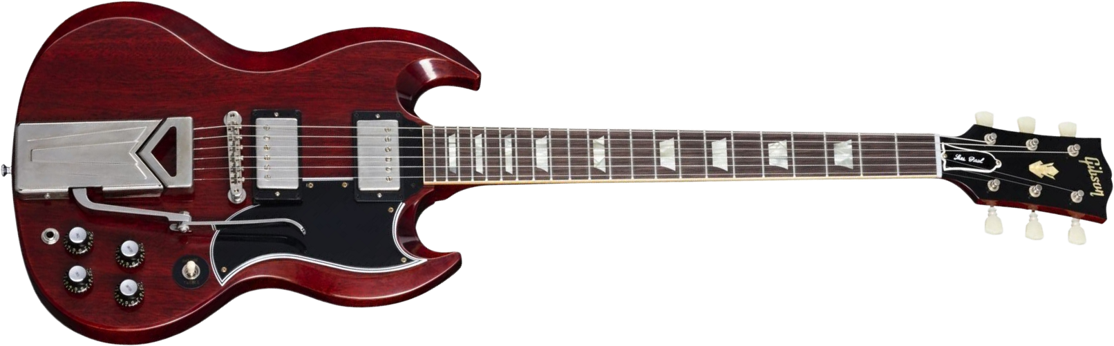 Gibson Sg Les Paul 1961 60th Ann. 2h Trem Rw - Vos Cherry Red - Guitare Électrique Double Cut - Main picture