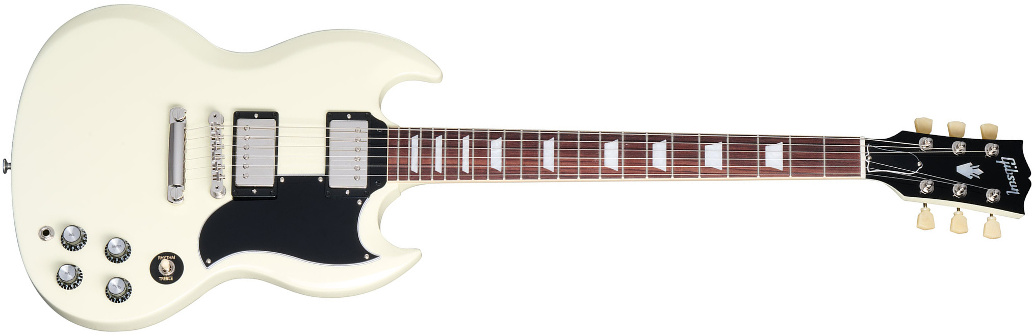 Gibson Sg Standard 1961 Custom Color 2h Ht Rw - Classic White - Guitare Électrique Double Cut - Main picture