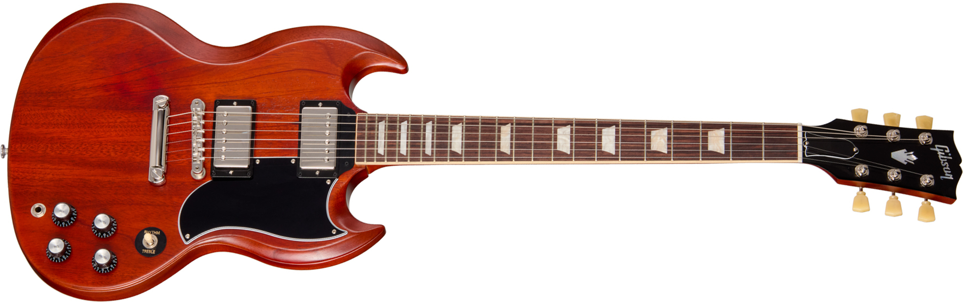 Gibson Sg Standard 1961 Original 2h Ht Rw - Faded Vintage Cherry Satin - Guitare Électrique Double Cut - Main picture