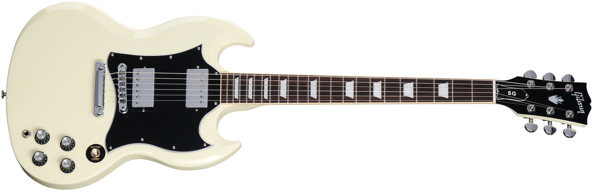 Gibson Sg Standard Custom Color 2h Ht Rw - Classic White - Guitare Électrique Double Cut - Main picture