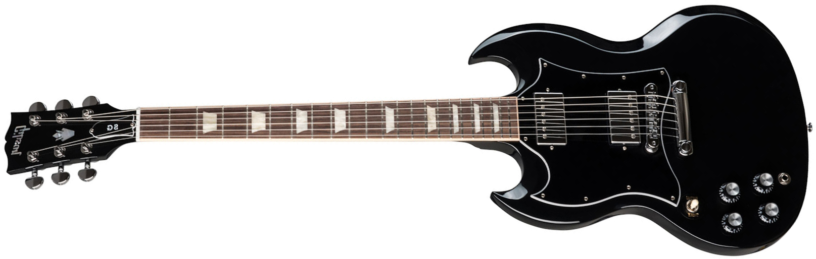 Gibson Sg Standard Lh Gaucher 2h Ht Rw - Ebony - Guitare Électrique Gaucher - Main picture