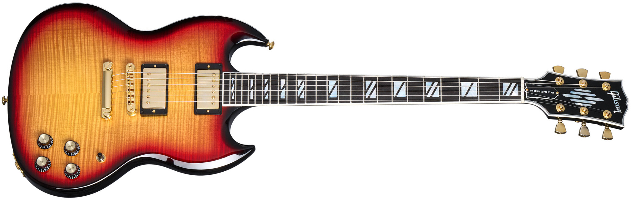 Gibson Sg Supreme Usa 2h Ht Rw - Fireburst - Guitare Électrique Double Cut - Main picture