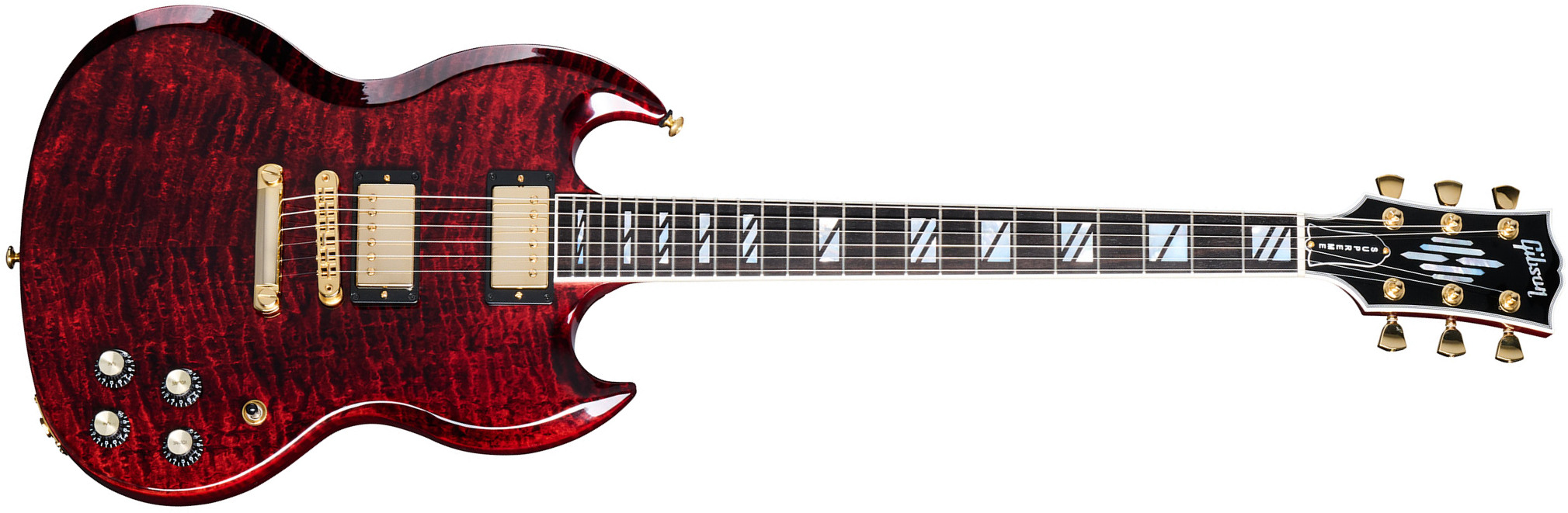 Gibson Sg Supreme Usa 2h Ht Rw - Wine Red - Guitare Électrique Double Cut - Main picture
