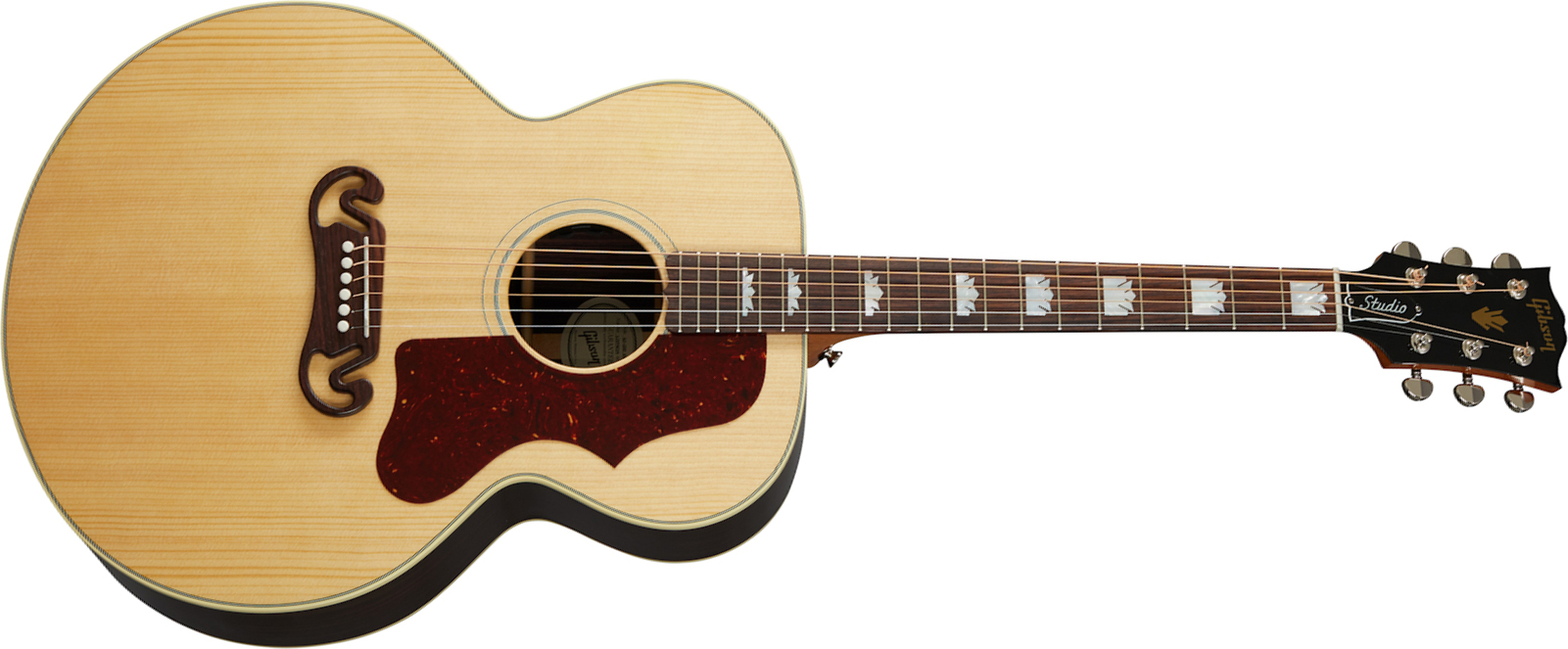 Gibson Sj-200 Studio Rosewood 2020 Super Jumbo Epicea Palissandre Rw - Antique Natural - Guitare Electro Acoustique - Main picture
